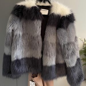 Zara faux fur jacket